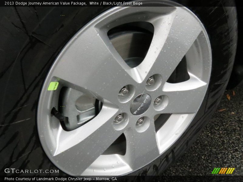White / Black/Light Frost Beige 2013 Dodge Journey American Value Package
