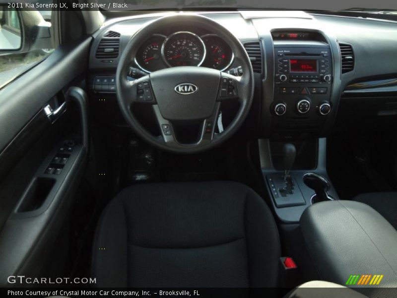 Bright Silver / Black 2011 Kia Sorento LX