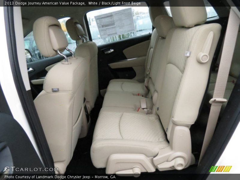 White / Black/Light Frost Beige 2013 Dodge Journey American Value Package