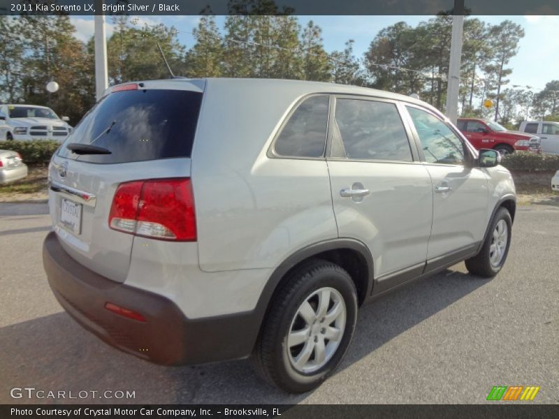 Bright Silver / Black 2011 Kia Sorento LX