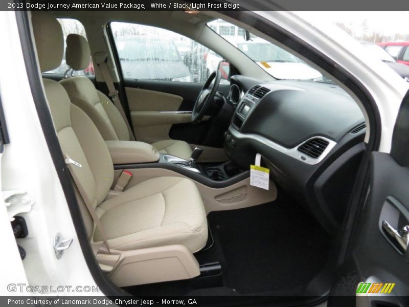 White / Black/Light Frost Beige 2013 Dodge Journey American Value Package