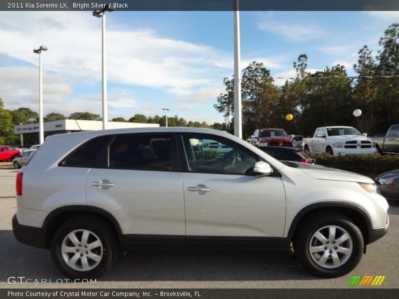 Bright Silver / Black 2011 Kia Sorento LX
