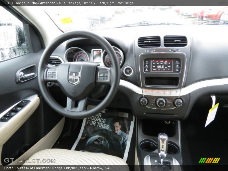 White / Black/Light Frost Beige 2013 Dodge Journey American Value Package