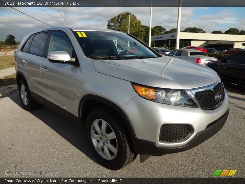 Bright Silver / Black 2011 Kia Sorento LX