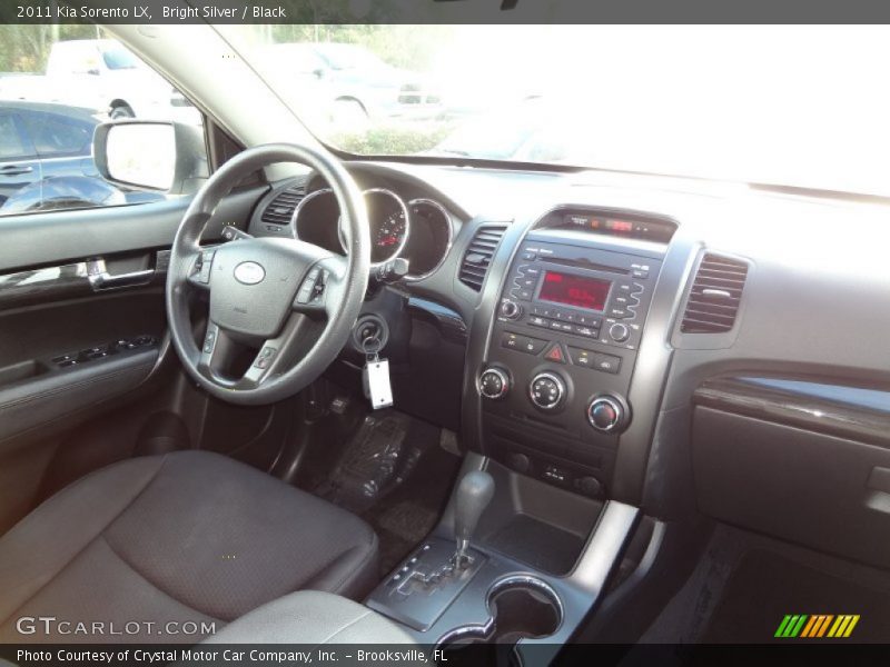 Bright Silver / Black 2011 Kia Sorento LX
