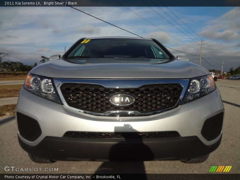Bright Silver / Black 2011 Kia Sorento LX