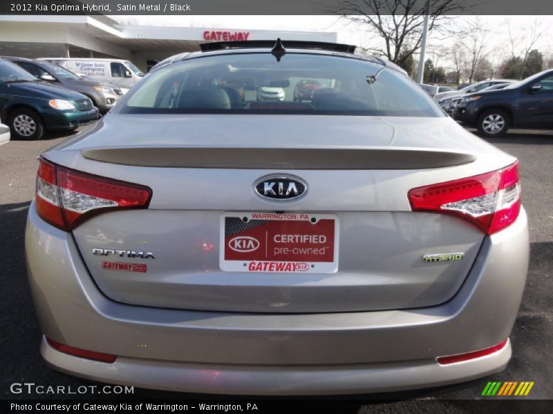 Satin Metal / Black 2012 Kia Optima Hybrid