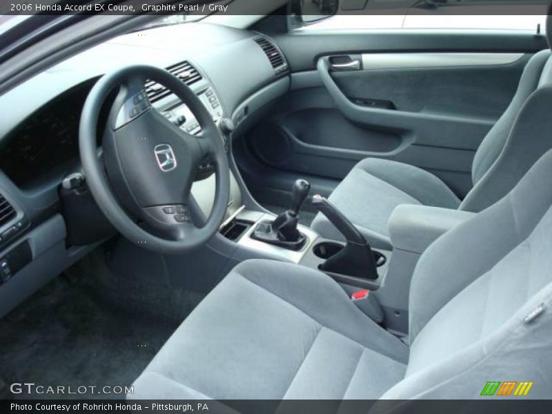 Graphite Pearl / Gray 2006 Honda Accord EX Coupe