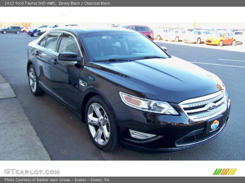 Ebony Black / Charcoal Black 2012 Ford Taurus SHO AWD