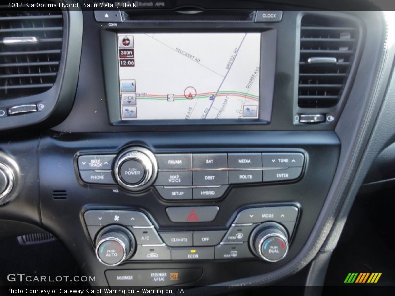 Controls of 2012 Optima Hybrid