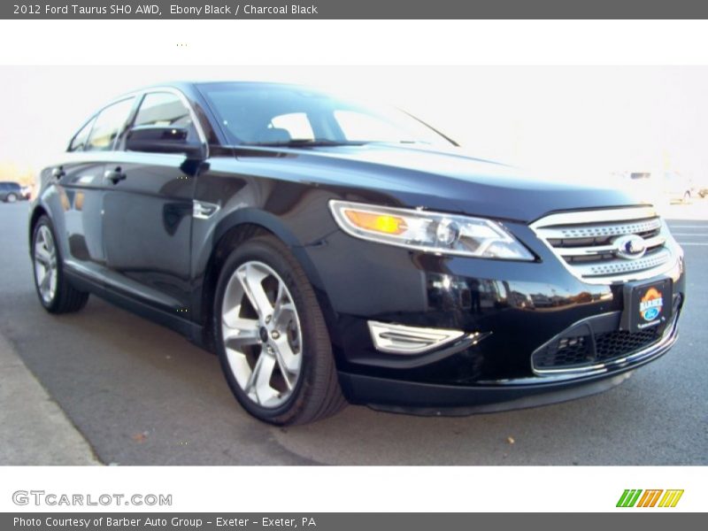 Ebony Black / Charcoal Black 2012 Ford Taurus SHO AWD