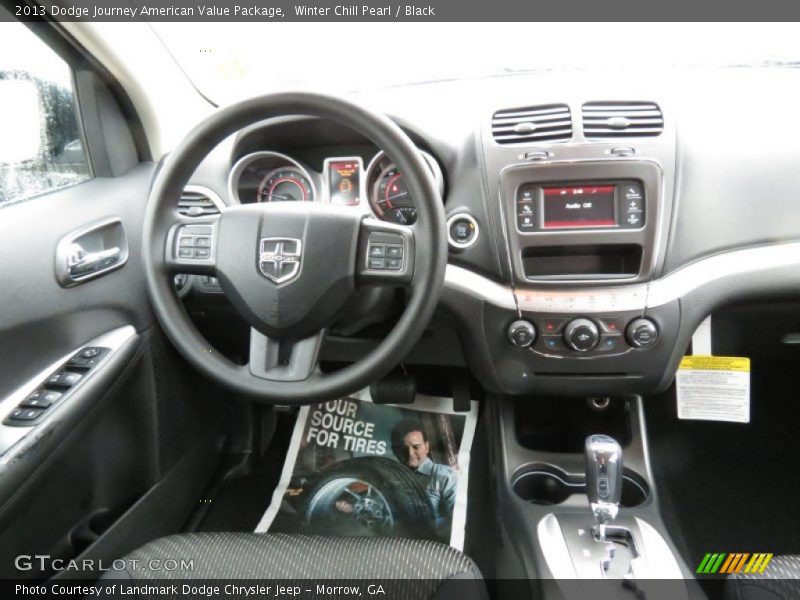 Winter Chill Pearl / Black 2013 Dodge Journey American Value Package