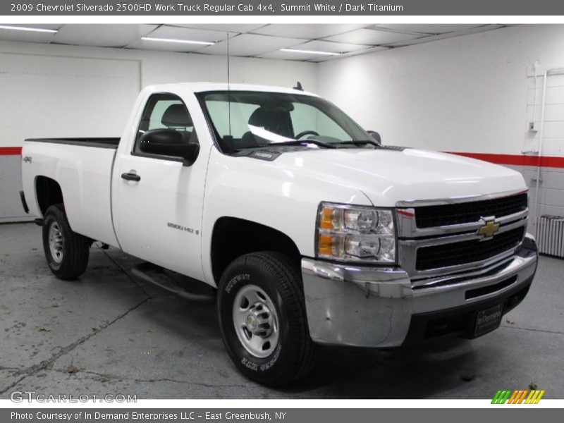 Summit White / Dark Titanium 2009 Chevrolet Silverado 2500HD Work Truck Regular Cab 4x4