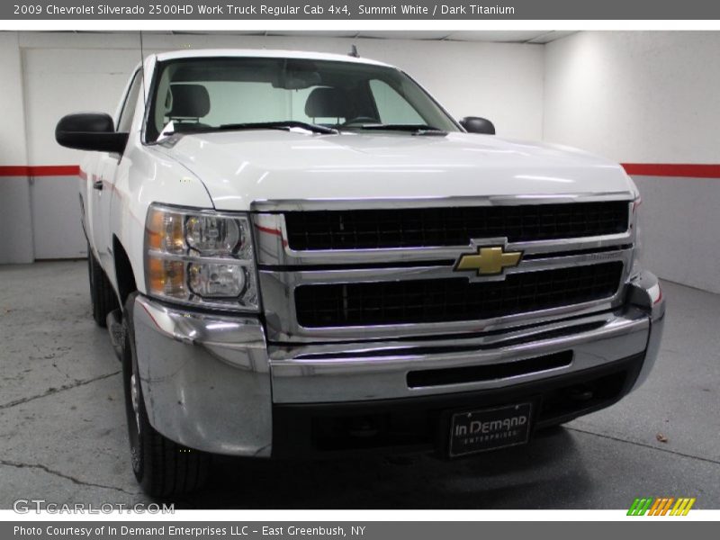 Summit White / Dark Titanium 2009 Chevrolet Silverado 2500HD Work Truck Regular Cab 4x4