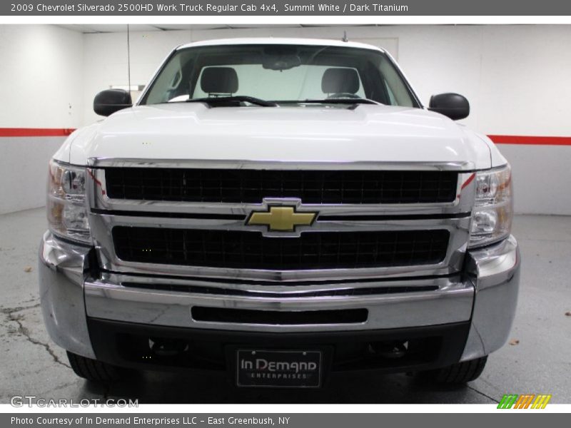 Summit White / Dark Titanium 2009 Chevrolet Silverado 2500HD Work Truck Regular Cab 4x4