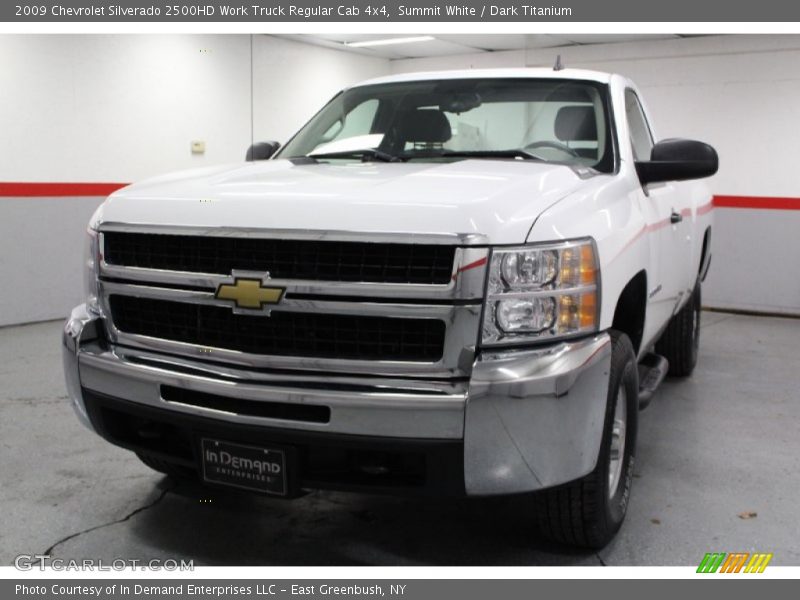 Summit White / Dark Titanium 2009 Chevrolet Silverado 2500HD Work Truck Regular Cab 4x4
