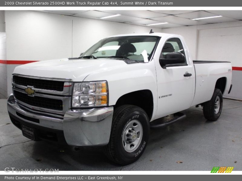 Summit White / Dark Titanium 2009 Chevrolet Silverado 2500HD Work Truck Regular Cab 4x4