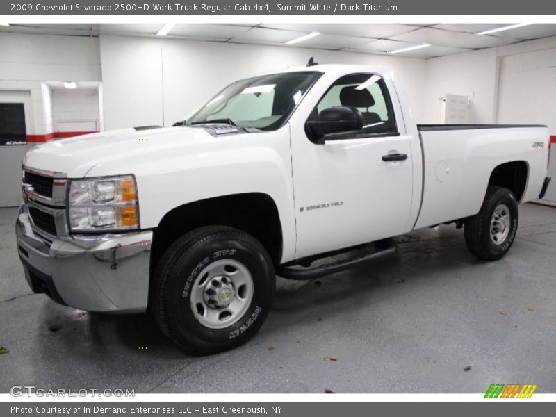 Summit White / Dark Titanium 2009 Chevrolet Silverado 2500HD Work Truck Regular Cab 4x4