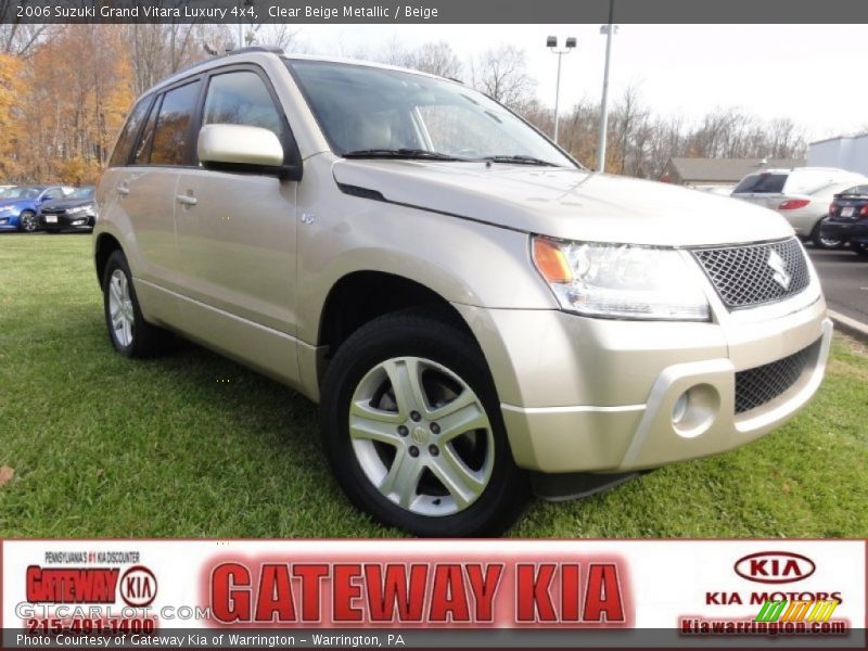 Clear Beige Metallic / Beige 2006 Suzuki Grand Vitara Luxury 4x4