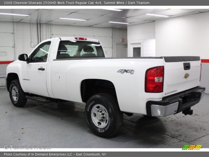 Summit White / Dark Titanium 2009 Chevrolet Silverado 2500HD Work Truck Regular Cab 4x4
