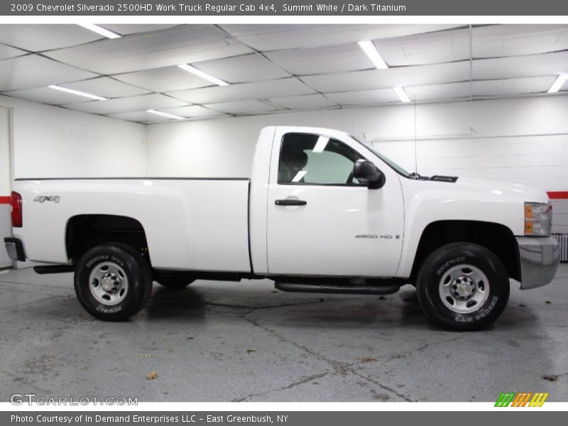Summit White / Dark Titanium 2009 Chevrolet Silverado 2500HD Work Truck Regular Cab 4x4