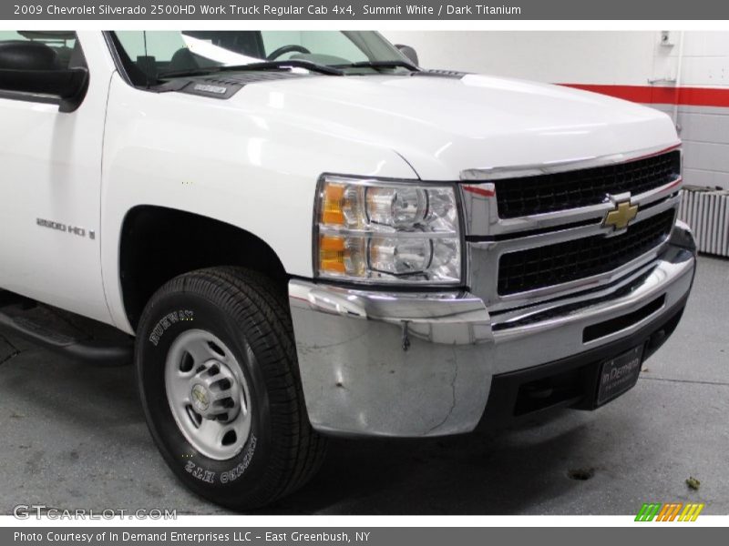 Summit White / Dark Titanium 2009 Chevrolet Silverado 2500HD Work Truck Regular Cab 4x4