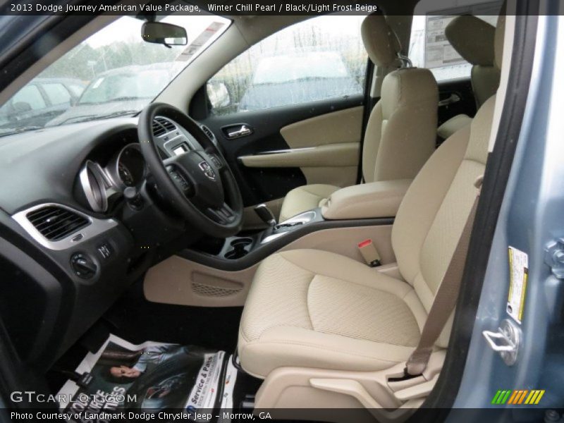 Front Seat of 2013 Journey American Value Package