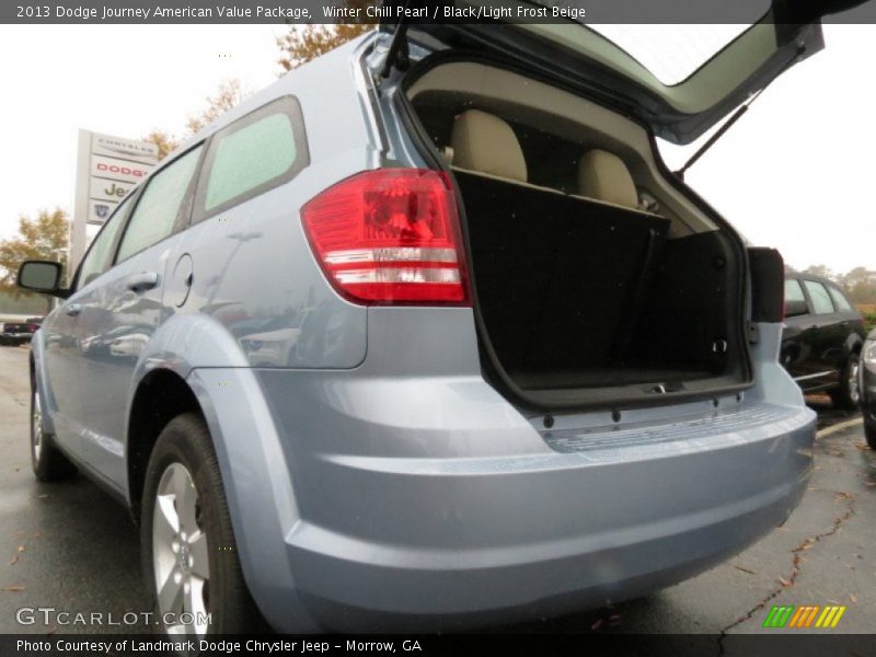 Winter Chill Pearl / Black/Light Frost Beige 2013 Dodge Journey American Value Package