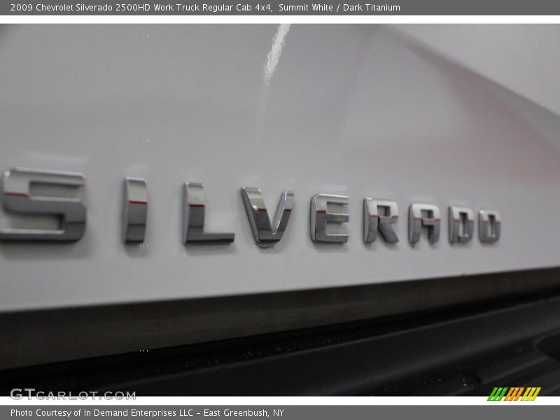 Summit White / Dark Titanium 2009 Chevrolet Silverado 2500HD Work Truck Regular Cab 4x4