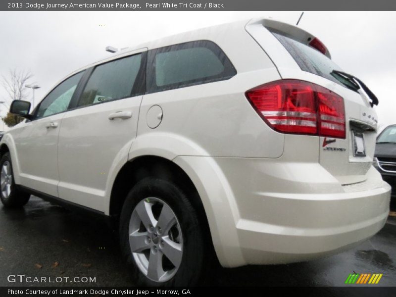Pearl White Tri Coat / Black 2013 Dodge Journey American Value Package