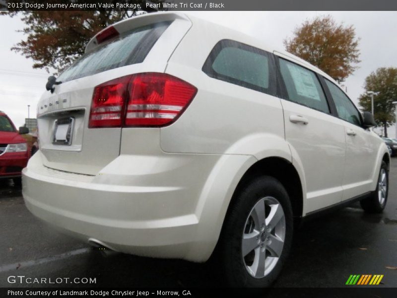 Pearl White Tri Coat / Black 2013 Dodge Journey American Value Package