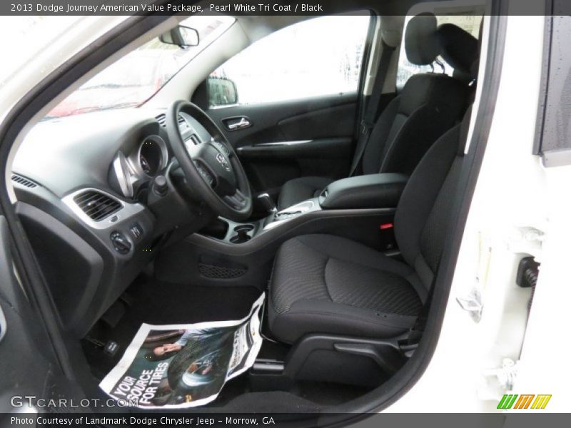 Pearl White Tri Coat / Black 2013 Dodge Journey American Value Package