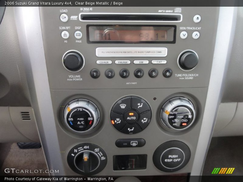 Controls of 2006 Grand Vitara Luxury 4x4