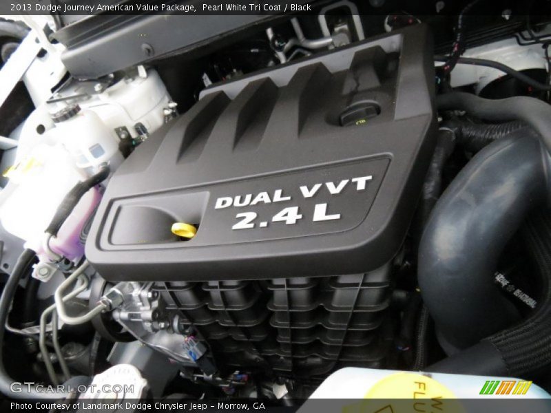 Pearl White Tri Coat / Black 2013 Dodge Journey American Value Package