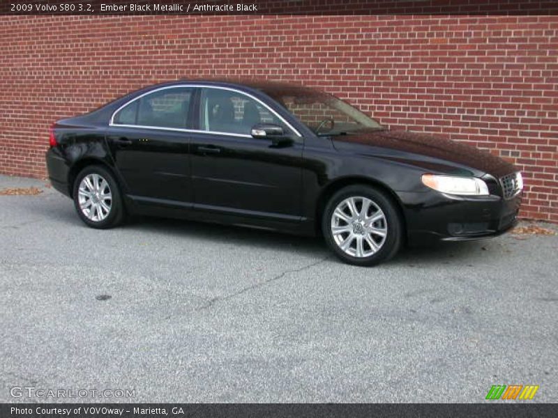 Ember Black Metallic / Anthracite Black 2009 Volvo S80 3.2