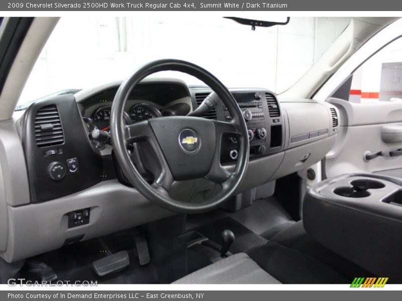 Summit White / Dark Titanium 2009 Chevrolet Silverado 2500HD Work Truck Regular Cab 4x4