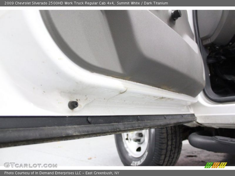 Summit White / Dark Titanium 2009 Chevrolet Silverado 2500HD Work Truck Regular Cab 4x4