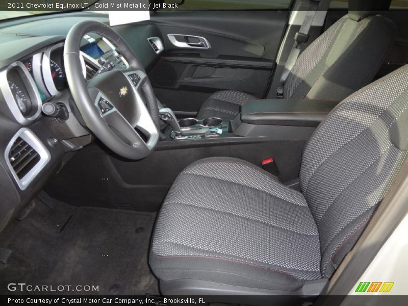 Gold Mist Metallic / Jet Black 2011 Chevrolet Equinox LT