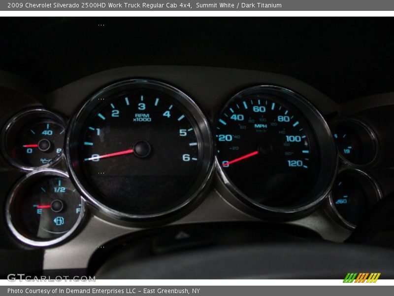 Summit White / Dark Titanium 2009 Chevrolet Silverado 2500HD Work Truck Regular Cab 4x4