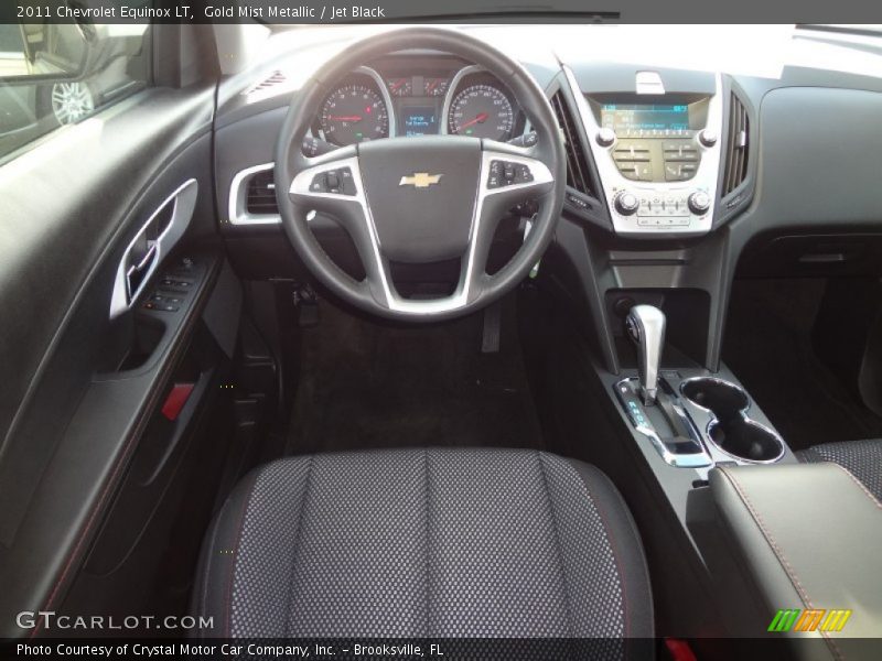 Gold Mist Metallic / Jet Black 2011 Chevrolet Equinox LT