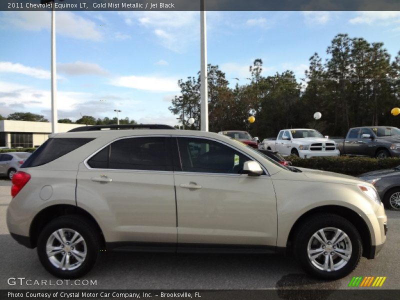 Gold Mist Metallic / Jet Black 2011 Chevrolet Equinox LT