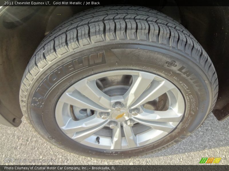 Gold Mist Metallic / Jet Black 2011 Chevrolet Equinox LT