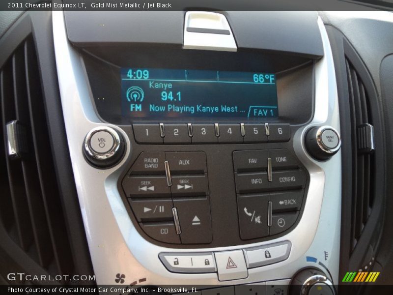 Gold Mist Metallic / Jet Black 2011 Chevrolet Equinox LT