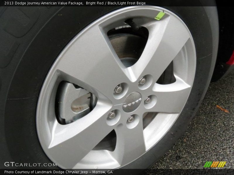 Bright Red / Black/Light Frost Beige 2013 Dodge Journey American Value Package