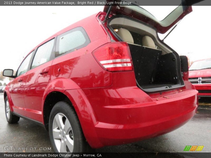 Bright Red / Black/Light Frost Beige 2013 Dodge Journey American Value Package