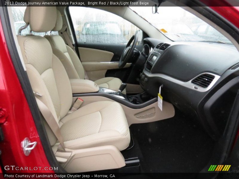 Bright Red / Black/Light Frost Beige 2013 Dodge Journey American Value Package