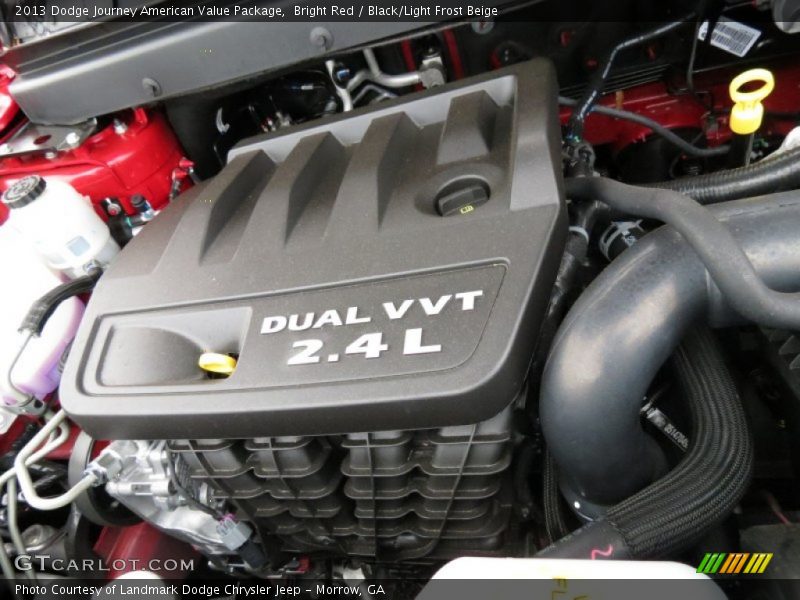 Bright Red / Black/Light Frost Beige 2013 Dodge Journey American Value Package