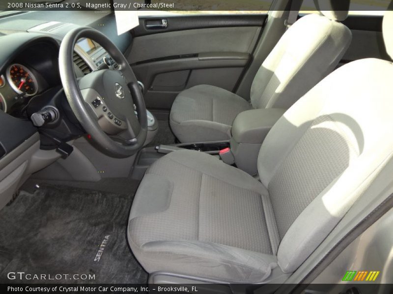 Magnetic Gray / Charcoal/Steel 2008 Nissan Sentra 2.0 S