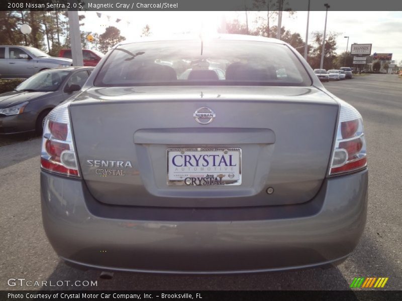 Magnetic Gray / Charcoal/Steel 2008 Nissan Sentra 2.0 S