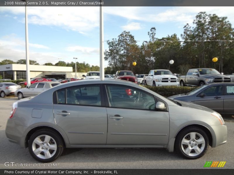 Magnetic Gray / Charcoal/Steel 2008 Nissan Sentra 2.0 S